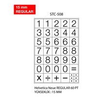 ETICHETE CIFRE TANEX 15MM-508