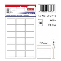 ETICHETE 22X32MM 180BUC TANEX ALBE-116