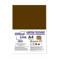 Carton texturat A4 220g maro 07 top. 20 coli