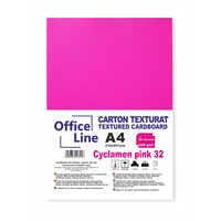 Carton texturat A4 220g roz ciclam 32 top. 20 coli