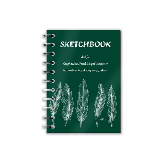 Caiet schite A6 50 file carton 200g ivory texturat SKA650200IT