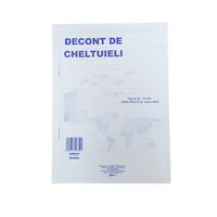 18+2 GRATIS! Decont cheltuieli A5 carnet 100 file