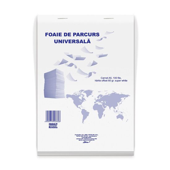 18+2 GRATIS! Foaie parcurs universala A5 carnet 100 file