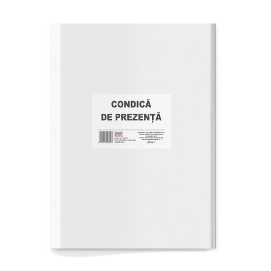 18+2 GRATIS! Condica prezenta A4 coperta carton 100 file