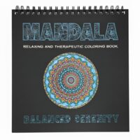 Carte de colorat 31X31 Mandala - Balanced Serenity - 25 file 170g spirala