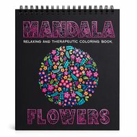 Carte de colorat 31X31 Mandala - Flowers - 25 file 170g spirala