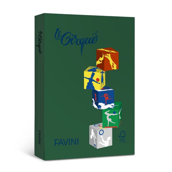 HARTIE COLORATA 80G/MP A4 VERDE CHRISTMAS FAVINI 304