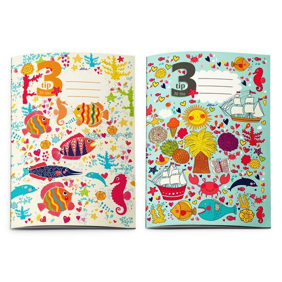8+2 GRATIS! Caiet A5 tip 3 30 file Libra