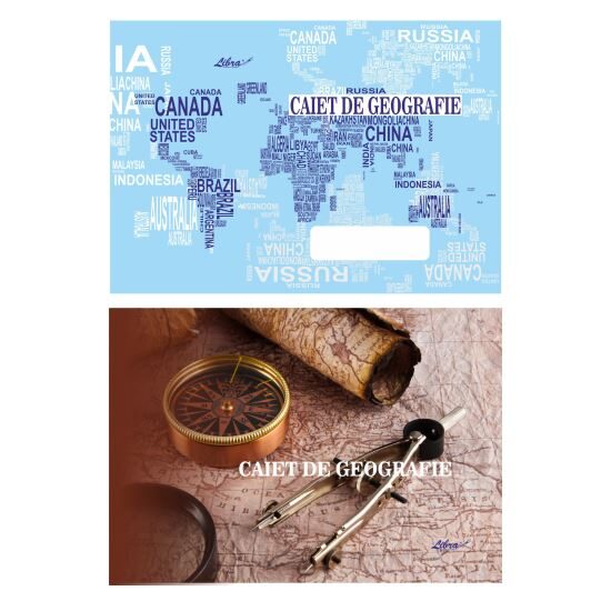 8+2 GRATIS! Caiet geografie 17x24 24 file Libra
