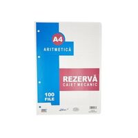 8+2 GRATIS! Rezerva caiet mecanic A4 100 file aritmetica Libra