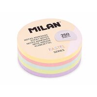 BLOC NOTES ROTUND 67MM ASORTAT PASTEL MILAN
