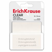 NOTEX ADEZIV PLASTIC TRANSPARENT 75X75MM EK 61636
