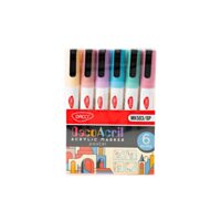 MARKER ACRILIC DACO SET 6 PASTEL MK503/6P