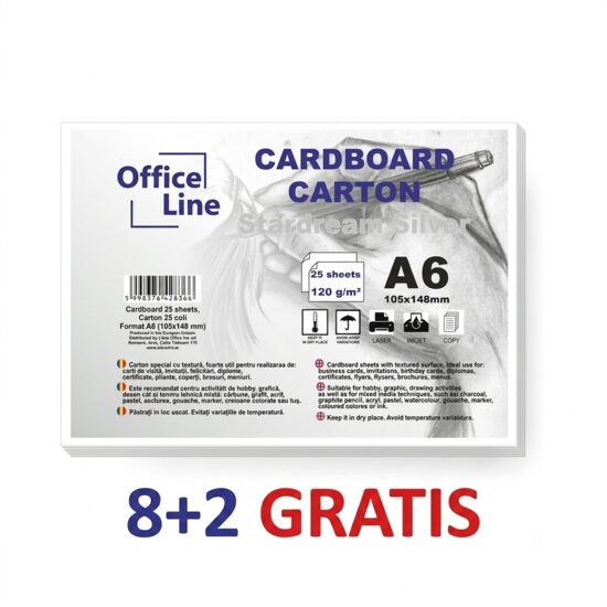 8+2 GRATIS Carton A6 120gr Stardream 08 silver top.25 coli 