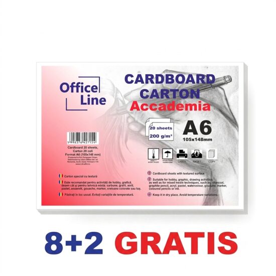 8+2 GRATIS Carton A6 200gr Accademia top.20 coli 