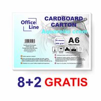 8+2 GRATIS Carton A6 200gr Aquarello Crem top.20 coli 