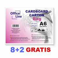 8+2 GRATIS Carton A6 230gr Bag top.20 coli 