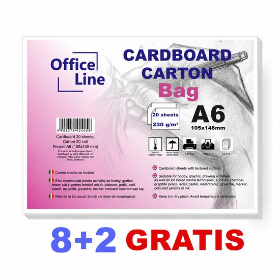 8+2 GRATIS Carton A6 230gr Bag top.20 coli 
