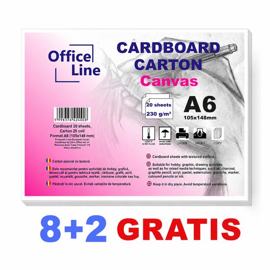 8+2 GRATIS Carton A6 230gr Canvas top.20 coli 