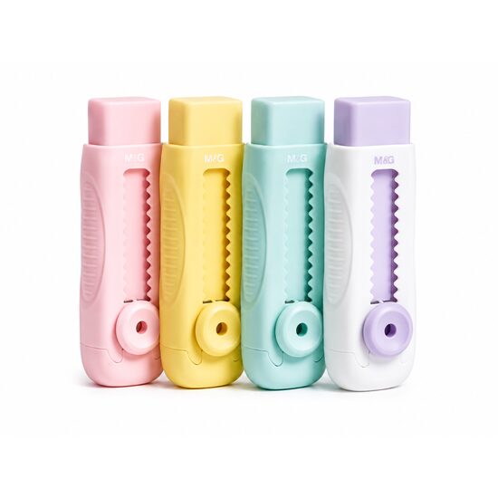 RADIERA RETRACTABILA M&G PASTEL