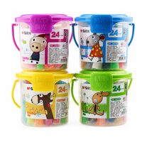 SET PLASTILINA 24 CULORI SI ACCESORII M&G