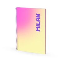 Caiet A4 90 File Matematică Spiră - Galben Sunset MILAN