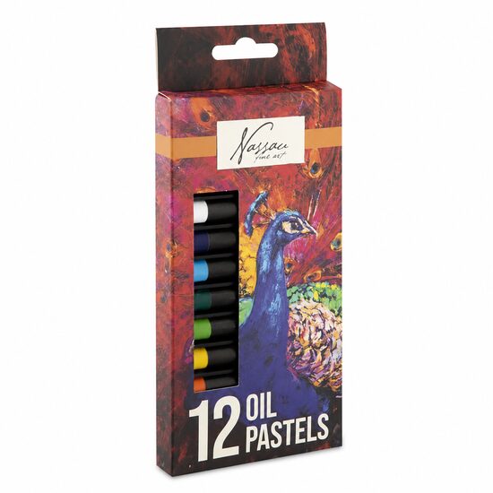 Set 12 Bucăți Cretă Pasteluri Uleioase NASSAU - 0406