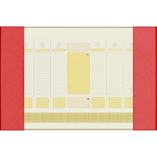 Mapă Birou Planner 38x56 cm Rosu