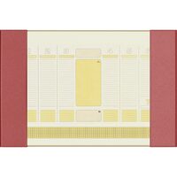 Mapă Birou Planner 38x56 cm Roșu Burgund