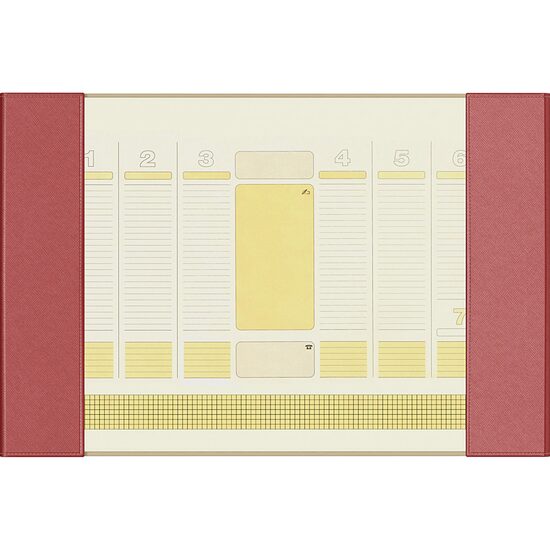 Mapă Birou Planner 38x56 cm Roșu Burgund