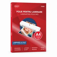 Folie de Laminat A4, 100 Microni, Daco, FO482