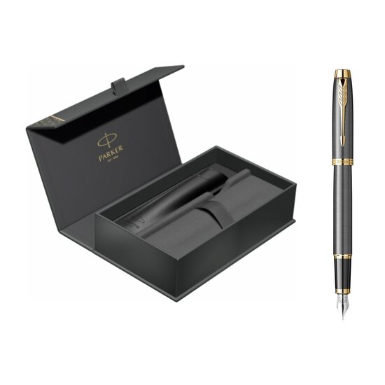 Set stilou + etui Parker Im Royal gri