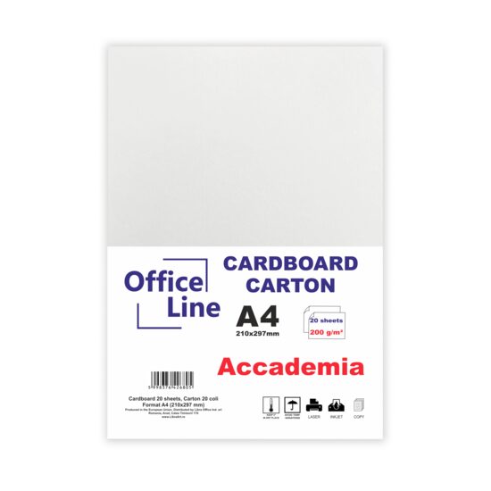 Carton A4 200gr Accademia top.20 coli