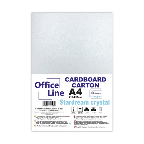 Carton A4 120gr Stardream crystal top.25 coli