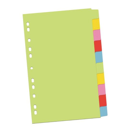 Index/separator carton color A4 set 10