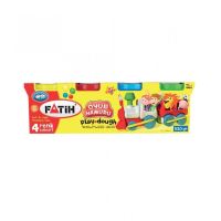 Plastilina usoara Modeling Dough 4x130 gr Fatih