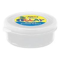 Plastilina Amos 18g/cut alb - PVCIC18G