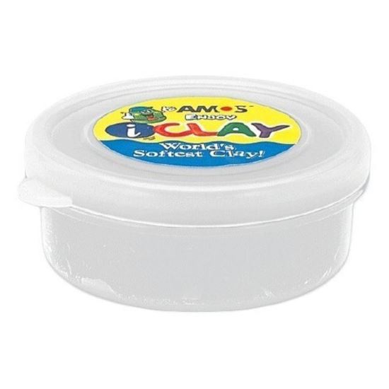 Plastilina Amos 18g/cut alb - PVCIC18G