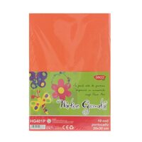 Hartie gumata HG401P 20x30 cm 10 coli portocaliu DACO
