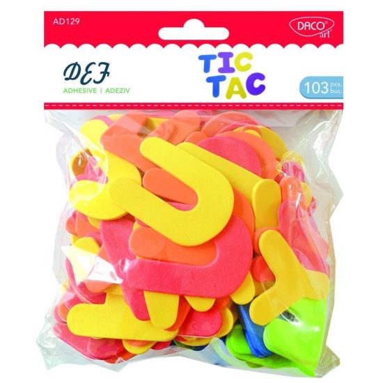 Accesorii craft - Litere def autoadezive spuma DACO AD129