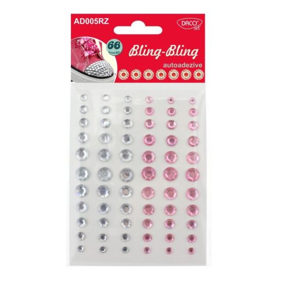 Accesorii craft - AD005RZ Bling bling diamante autoadezive roz DACO