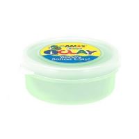 Plastilina Amos PVCIC18G 18g/cutie alb fosforescent