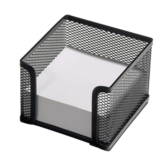 Suport metalic pentru cub hartie negru ECADA 95005N