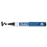 Marker permanent varf tesit negru Milan