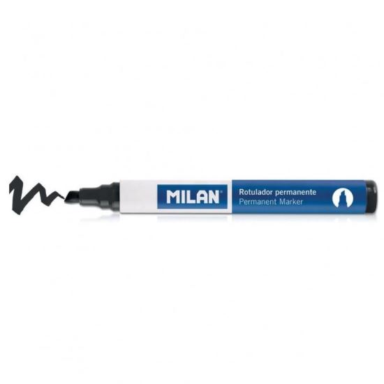 Marker permanent varf tesit negru Milan