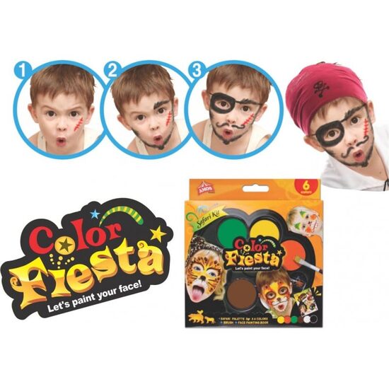 Face Paint Amos Safari set 6 - CF3P6-S