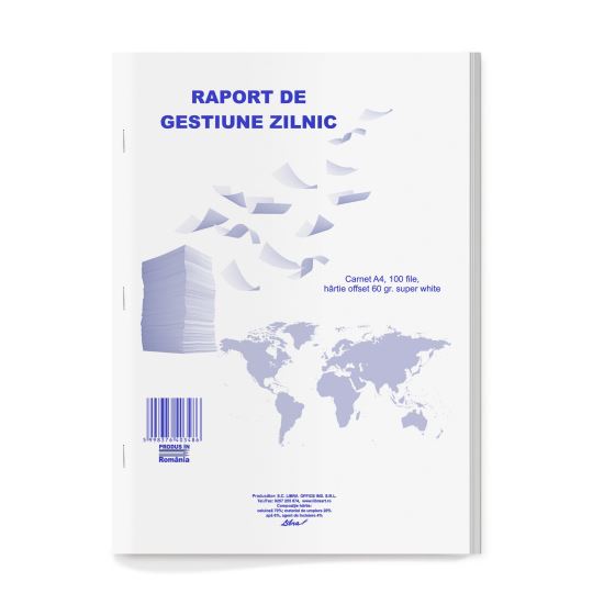 Raport de gestiune zilnic A4 100 file