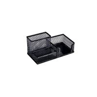 Suport birou 3 compartimente negru ECADA 95003N