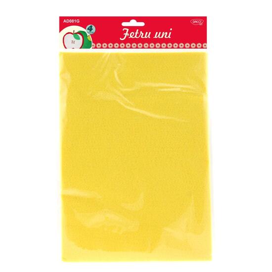 Accesorii craft - AD081G fetru uni set 4 galben DACO