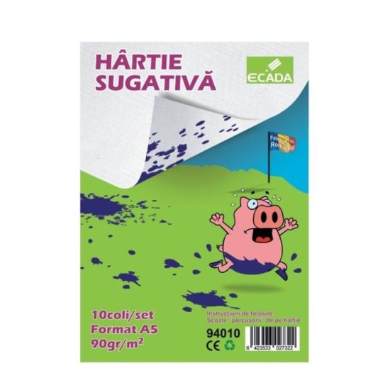 Hartie sugativa A5 10 coli set Ecada